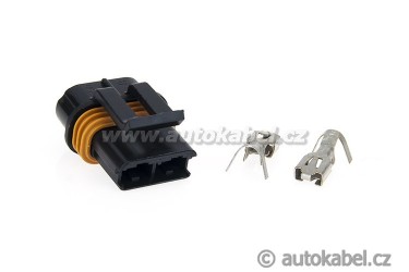 Konektor Delphi  MP630, 2 pin, dutinky, sada, typ B, 12033769. 