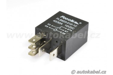 Relé mini přepínací 12V DC 40/30A 5pin, FOOCLE.