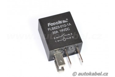 Značkové mini spínací relé 12V DC 30A 4 pin, FOOCLE.